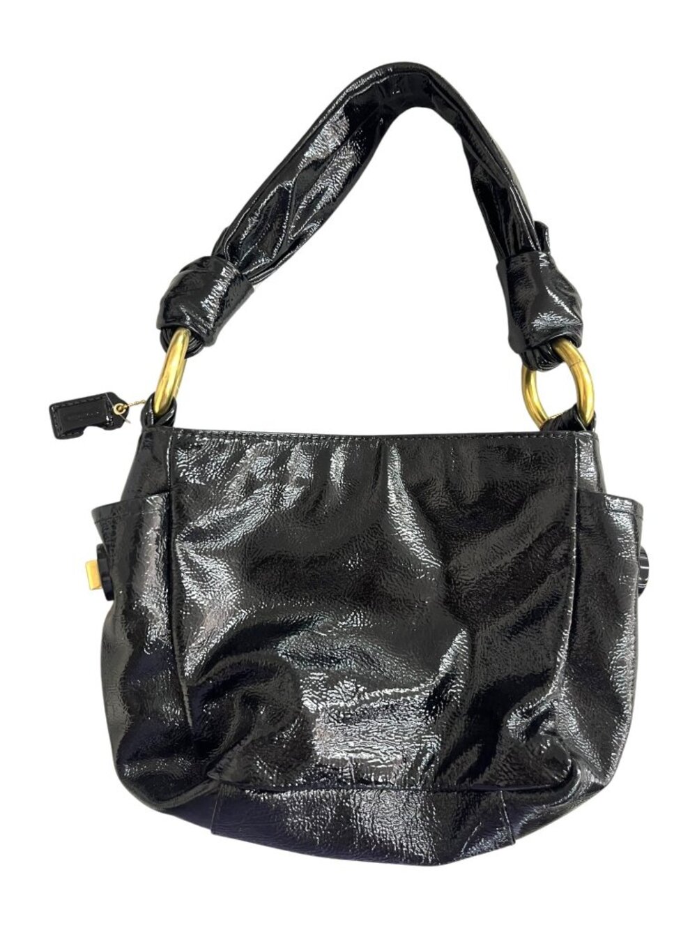 Coach Small Black Patent Leather Purse (42415)